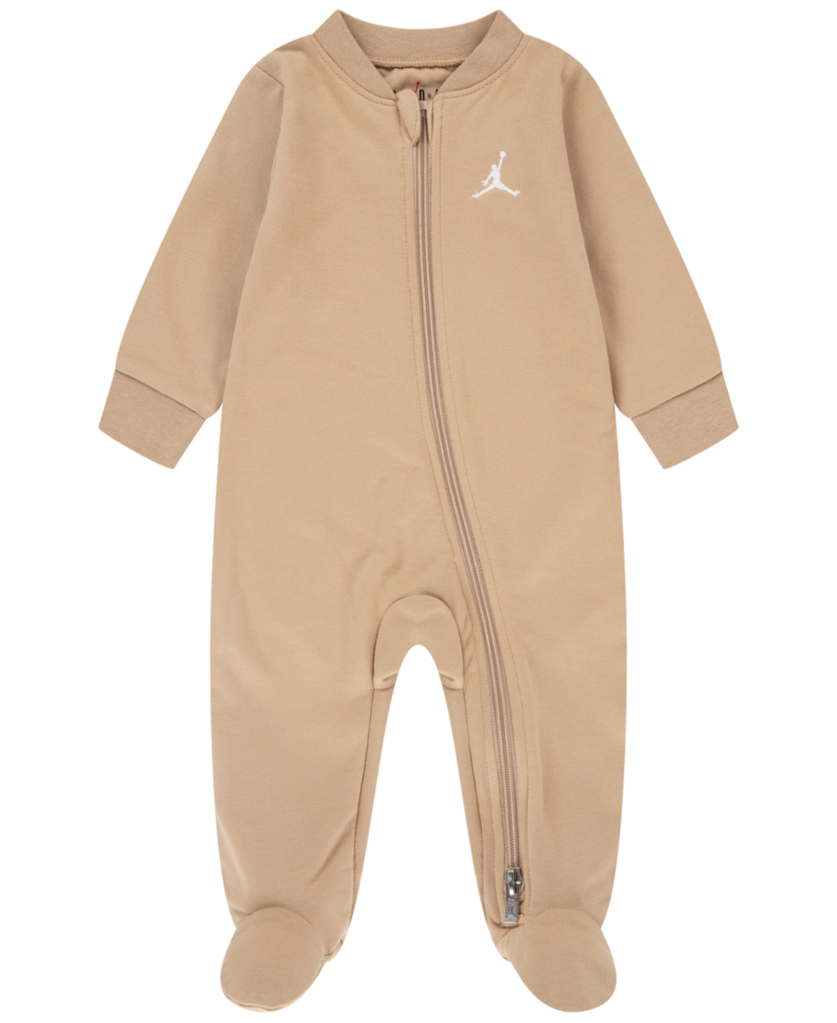 Jordan Baby Boy Or Girl Jump Man Footed Coverall In Hemp