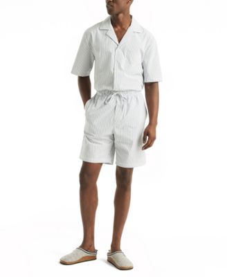 Men's Crafted Striped Poplin Sleep Short