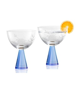 Peony Coupes, Set of 2