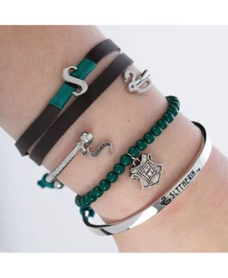 Slytherin Charm Friendship Bracelet Gift Set - 4 Pack