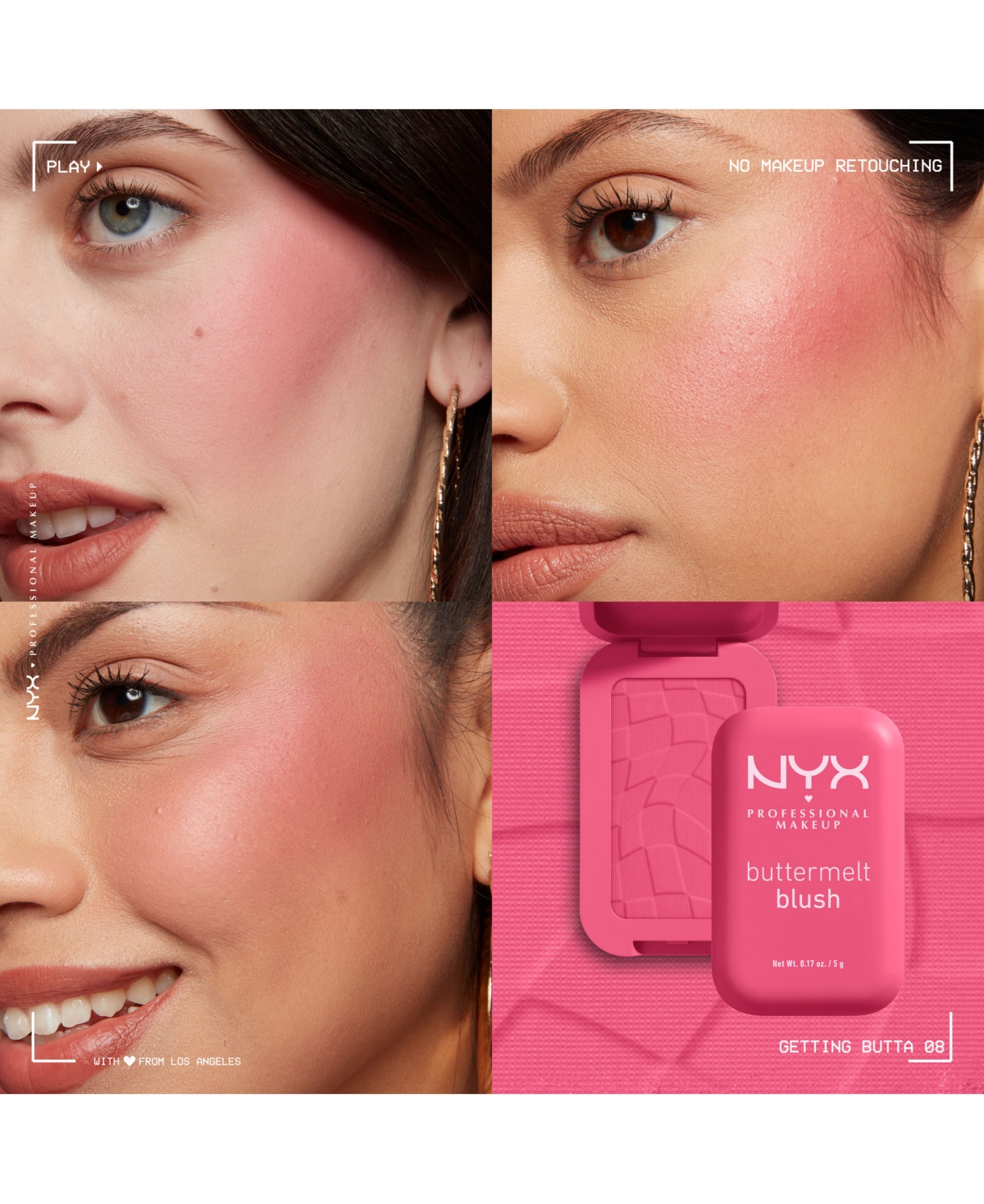 Nyx Professional Makeup Buttermelt Blush In Getting Butta