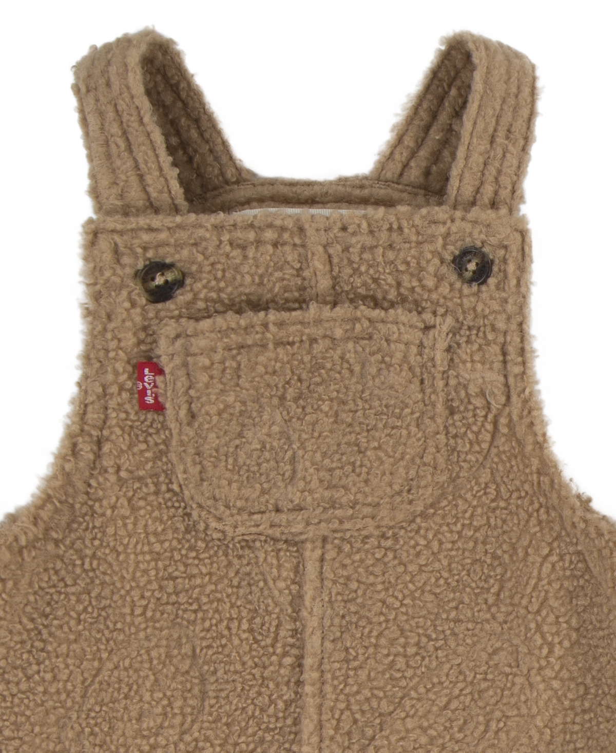 Levi's Baby Boys Deboss Overall And Bodysuit, 2-piece Set In  Egret