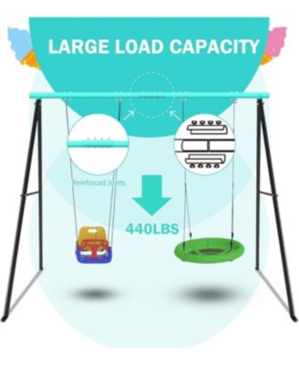 2-Seat Porch Swing Frame: Sturdy and Stylish Outdoor Seating