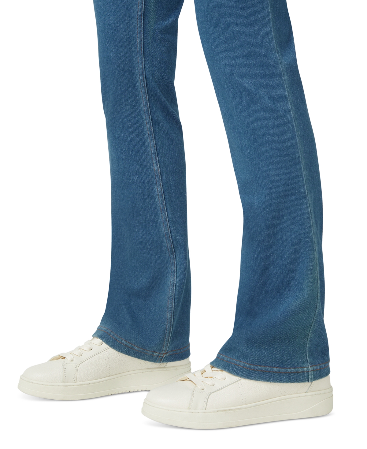 Shop Hue Women's High-rise Denim Baby Bootcut Leggings In Medium Wash