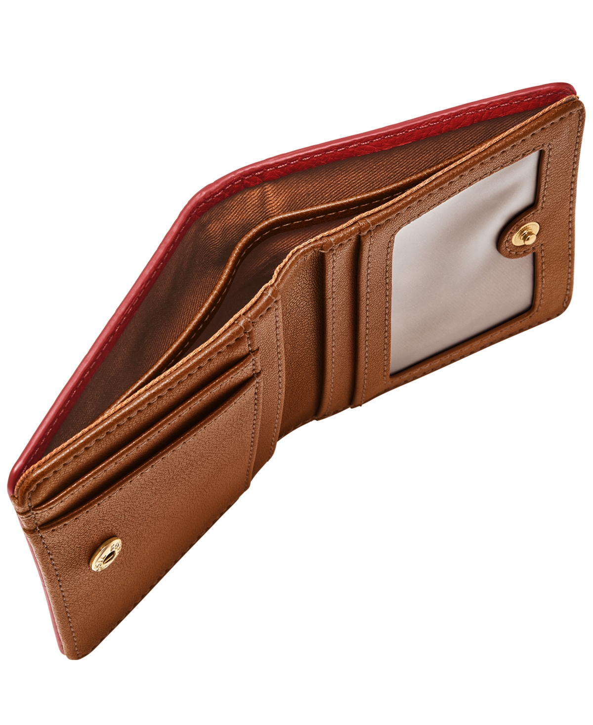 Fossil Logan Rfid Bifold Wallet In Garnet