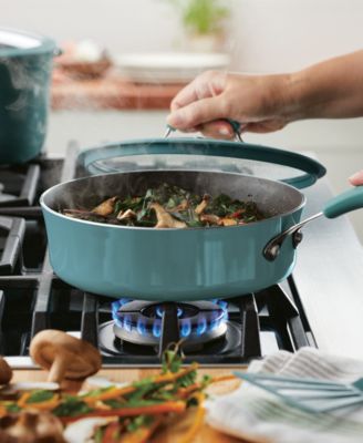 Cook + Create Aluminum Nonstick Saute Pan with Lid, 3 Quart