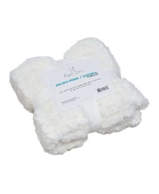 Reversible Micromink to Faux-Sherpa Tie-Dye Throw, 50 x 60, Created for Macy's