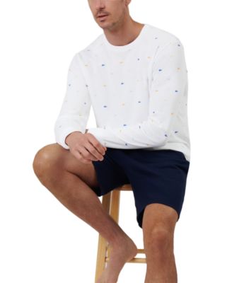 Men's All Over Crocodile Waffle-Knit Thermal Shirt