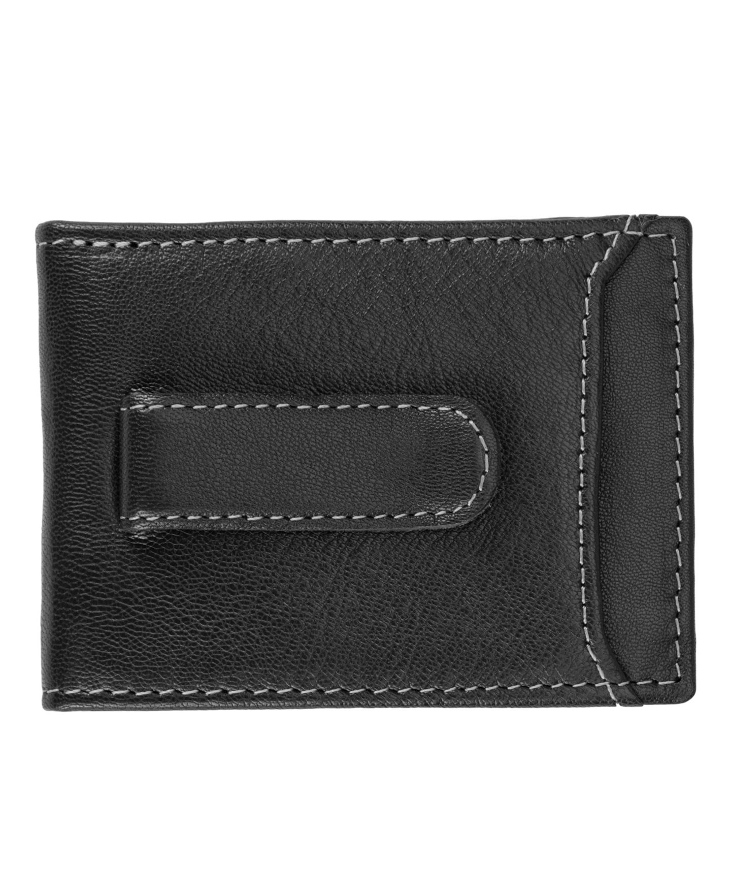 Мужской кошелёк Timberland Blix Flip Clip Leather Wallet, цвет: Чёрный — фото 3