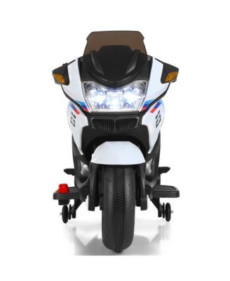 12V Kids Ride On Motorcycle Electric Motor Bike w/ Training Wheels & Light