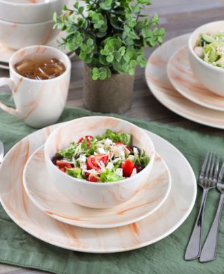 Marble 16 Pc. Dinnerware Set, Service for 4