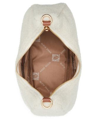 Small All Over Sherpa Crescent Shoulder Bag