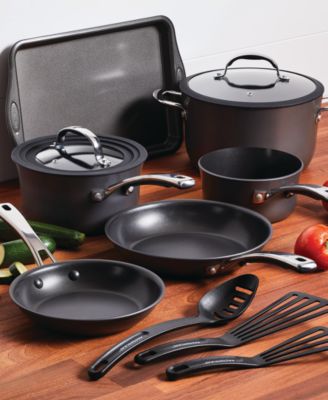 Cook + Create Hard Anodized Nonstick Cookware Set, 11 Piece