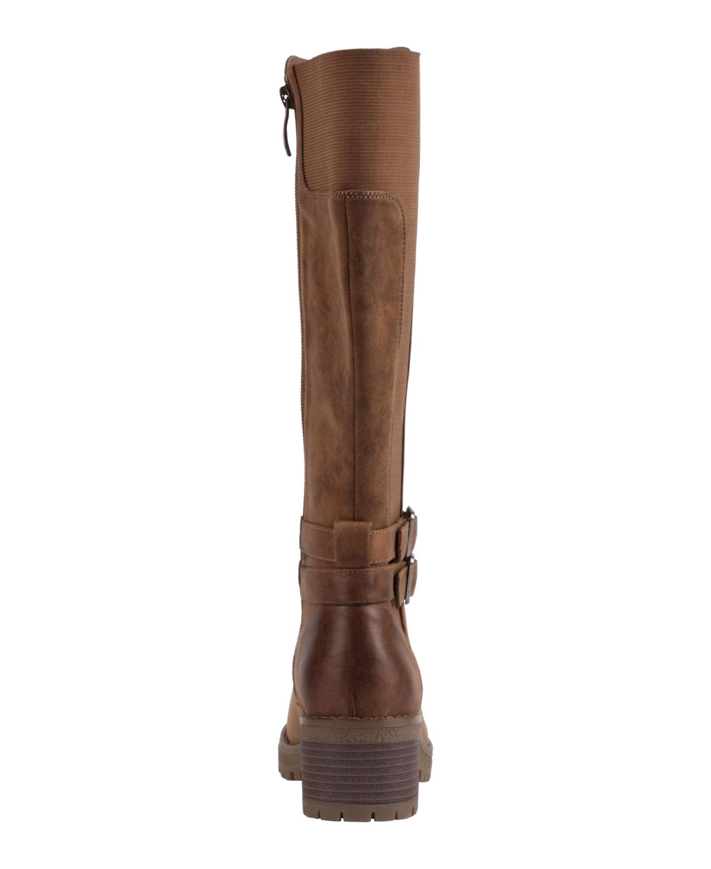 Женские ботинки GC Shoes Jonah Lug Sole Block Heel Knee High, цвет: Чёрный — фото 8