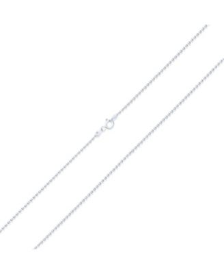 2MM Sterling Silver Bead Ball Chain Necklace Italy Made 16-24 Inch