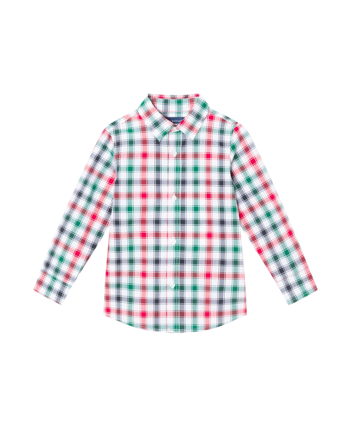 Andy & Evan Little Boys Toddler/ChildButtondown w/Charcoal Sweater Vest & Bowtie - White plaid
