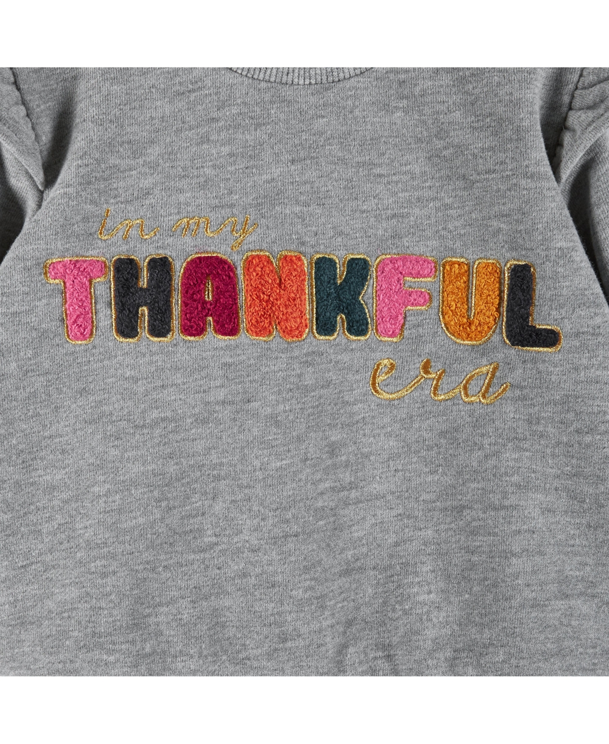 Andy & Evan Toddler Girls Toddler/Child Navy Crewneck Sweater w/Embossed Glitter Lettering & Legging Set