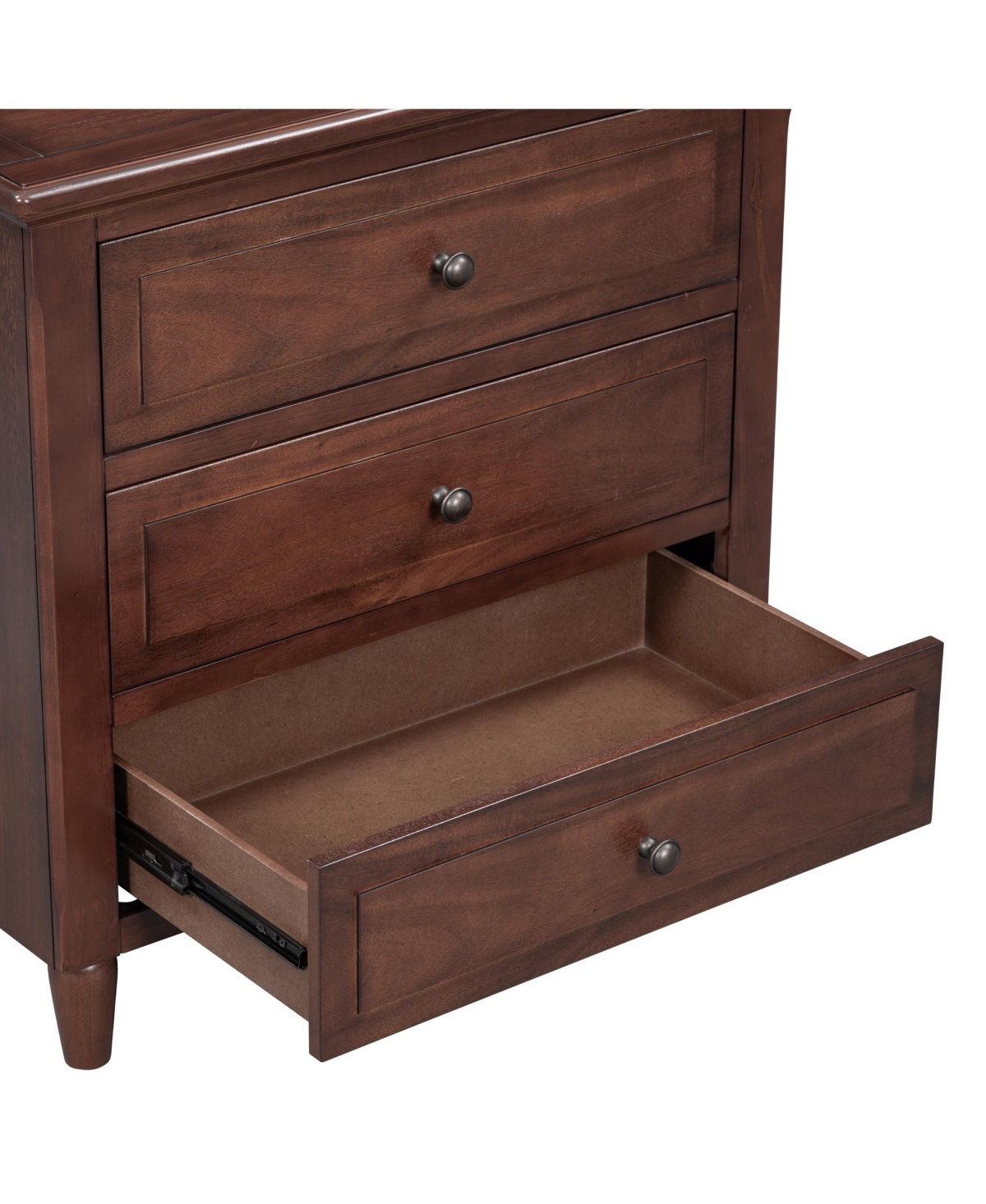 Slickblue 3-Drawer Wood Nightstand Cabinet for Stylish Storage