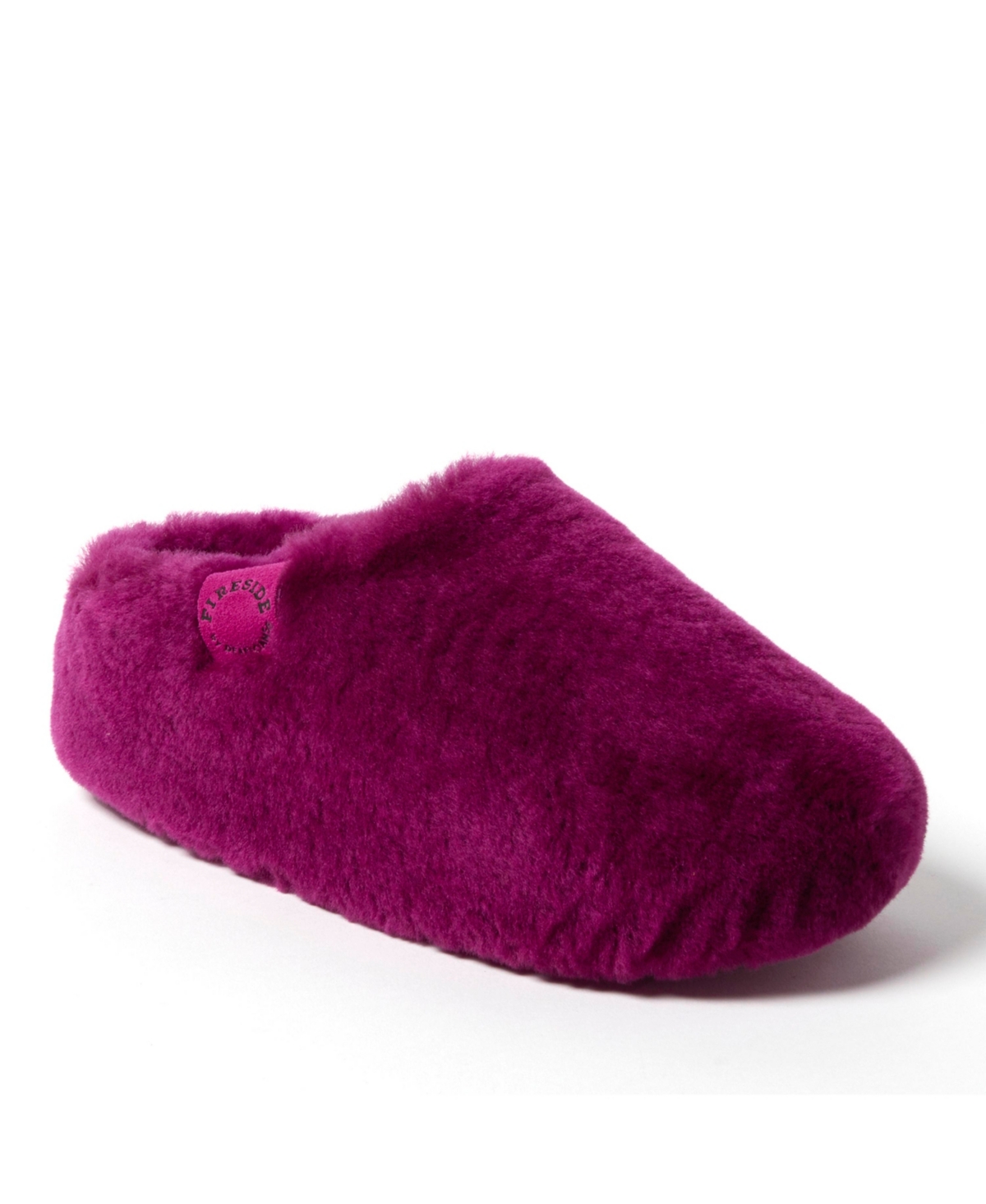 Dearfoams Fireside by Women's Maryboro Genuine Shearling Platform Fuzzy Clog Slipper