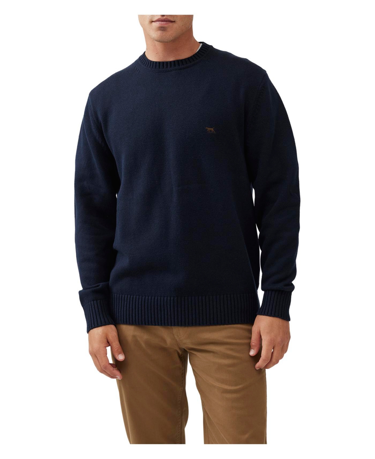 Rodd & Gunn Men's Mid-weight Cotton Crew Sweater In Blue