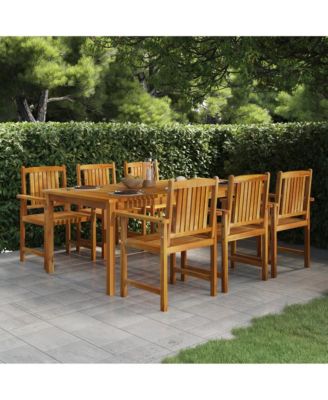 Patio Table 78.7"x39.4"x29.1" Solid Wood Acacia