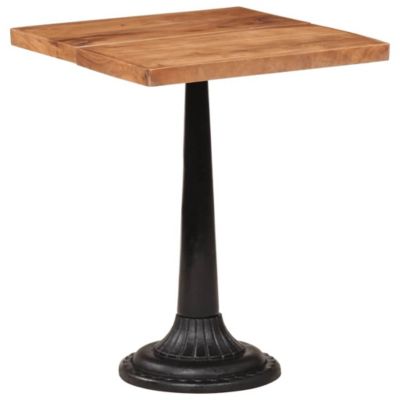 Bistro Table Natural Wood Solid acacia wood, cast iron