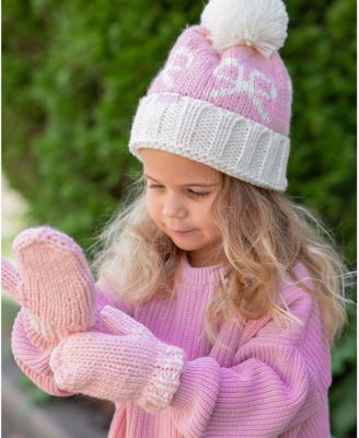 Girls  Bows Bobble Hat