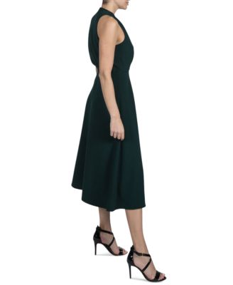Women's Sleeveless High-Neck A-Line Dress