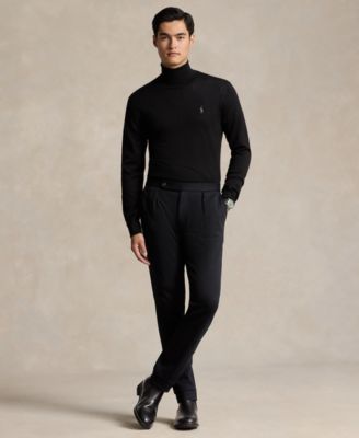 Men's Washable Wool Turtleneck Sweater