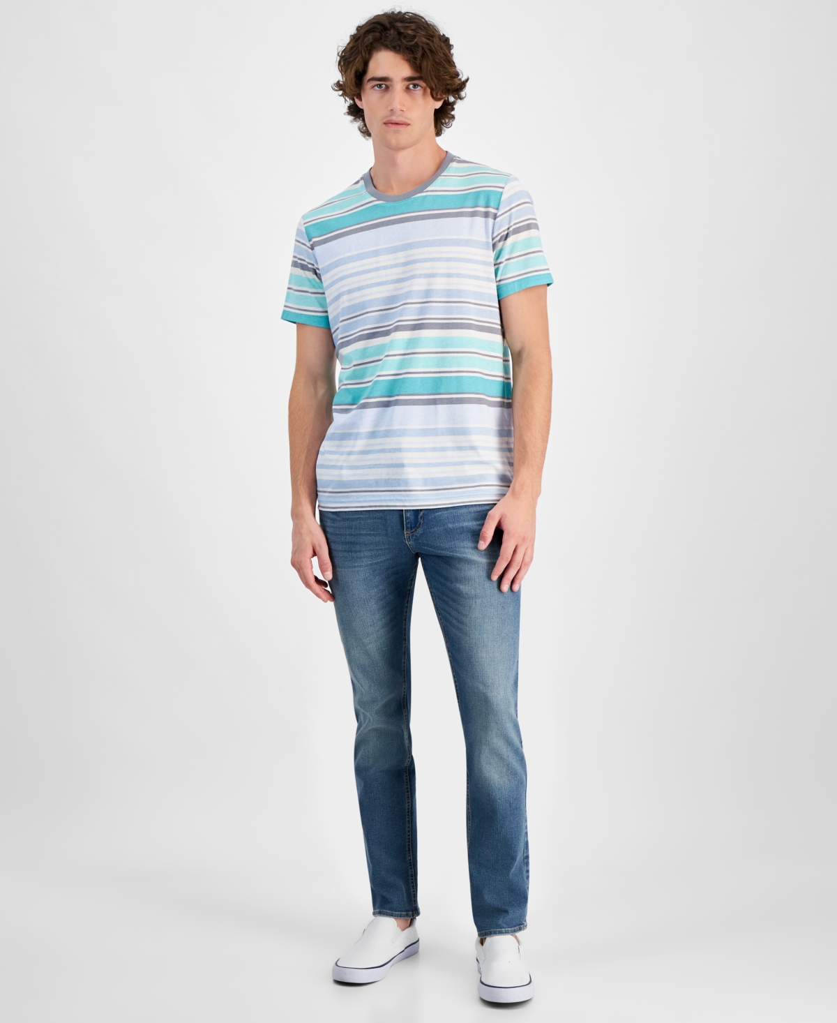Sun + Stone Men's James Stripe T-Shirt, Exclusively at Macy's