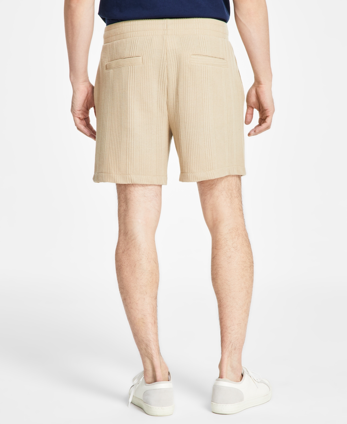 SUN + STONE MEN'S WAFFLE-KNIT SHORTS, EXCLUSIVELY AT MACY'S 