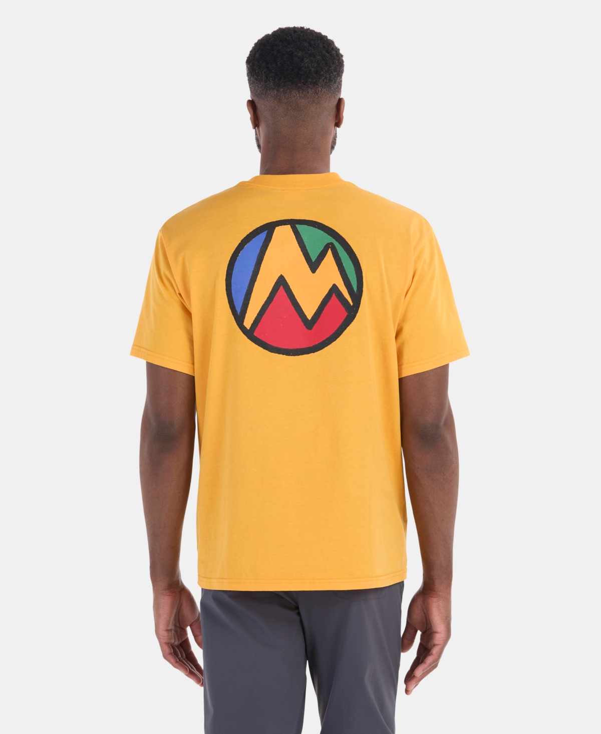 Men's Crayon M Dot Short Sleeve T-shirt - Golden Sun