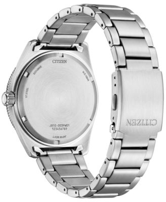 Eco-Drive Men's Stainless Steel Bracelet Watch 43mm