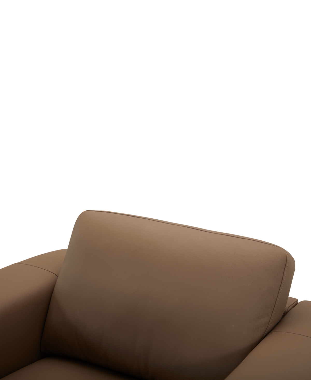 Macy's Jharli Leather Accent Chair, Created For  In Mocha