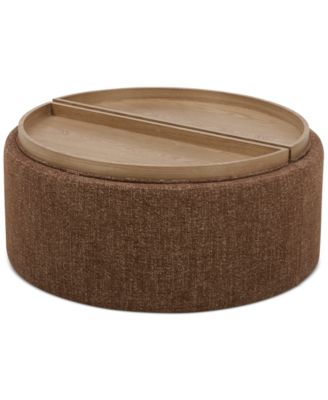 Jharli Fabric Storage Ottoman, Created for Macy's