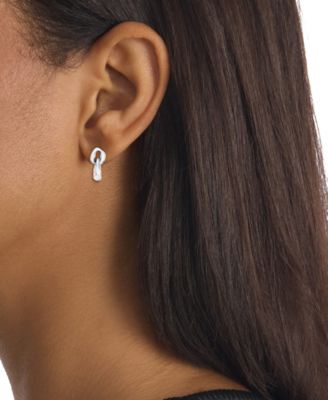 Stainless Steel Chunky Link Drop Earrings