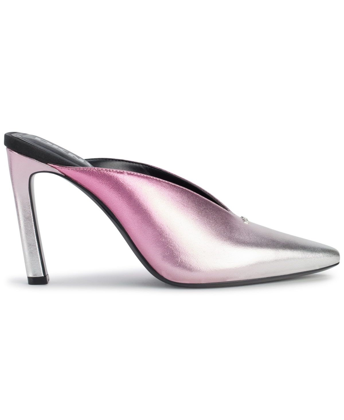 Shop Dkny Women's Cadena Slip On Mule Pumps In Rose And Silver