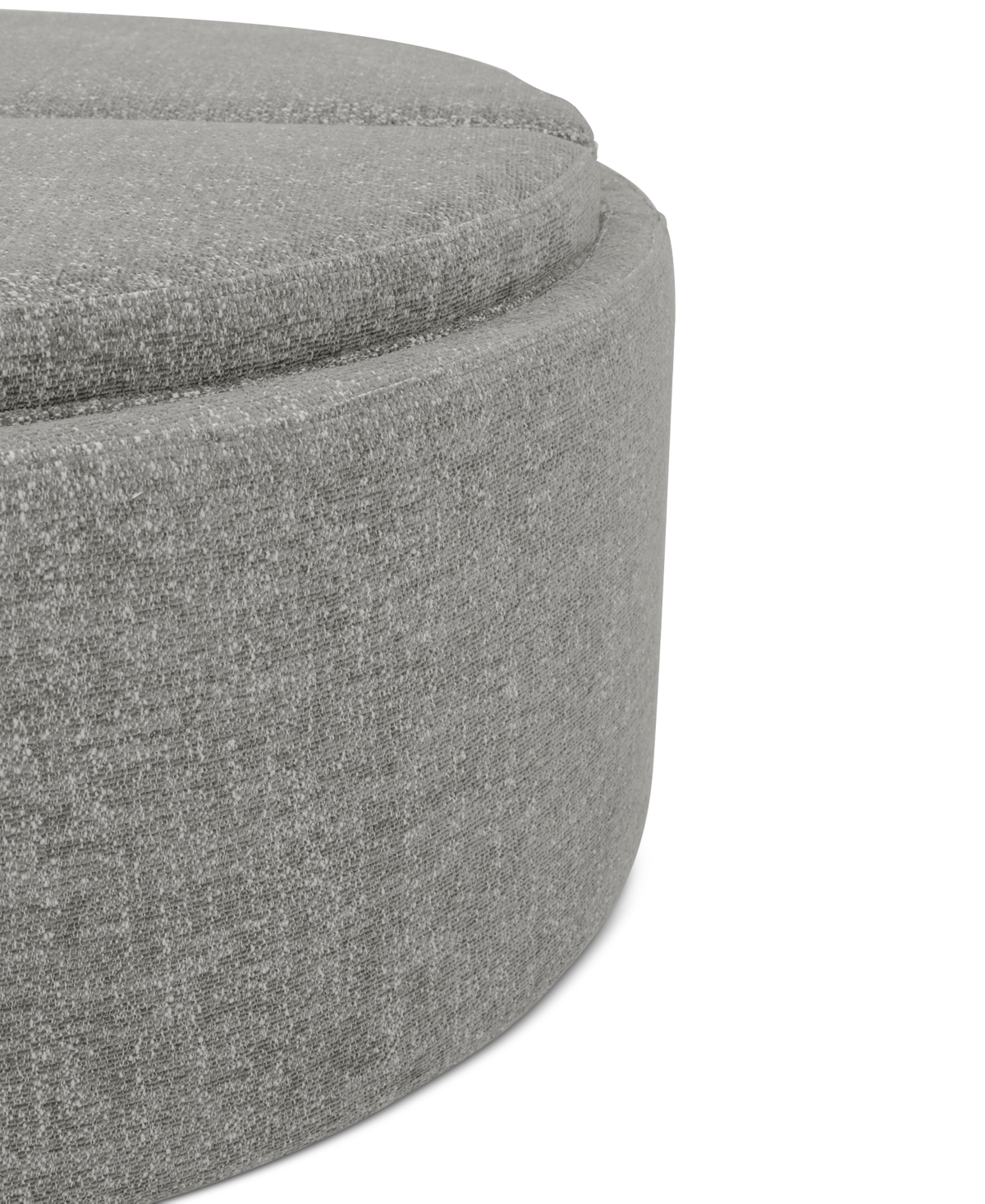 Shop Macy's Jharli Fabric Storage Ottoman, Created For  In Sand