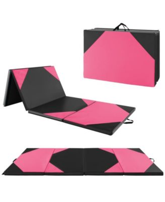 10 Feet x 4 Feet x 2 Inch Folding Exercise Mat with Hook and Loop Fasteners