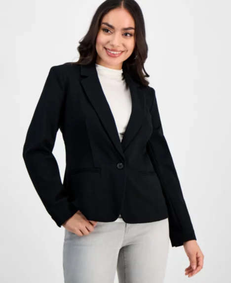 Petite Ponte Blazer - Deep Black