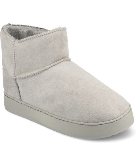 Женские тапочки Journee Collection Noa Round Toe Bootie Slippers, цвет: Серый