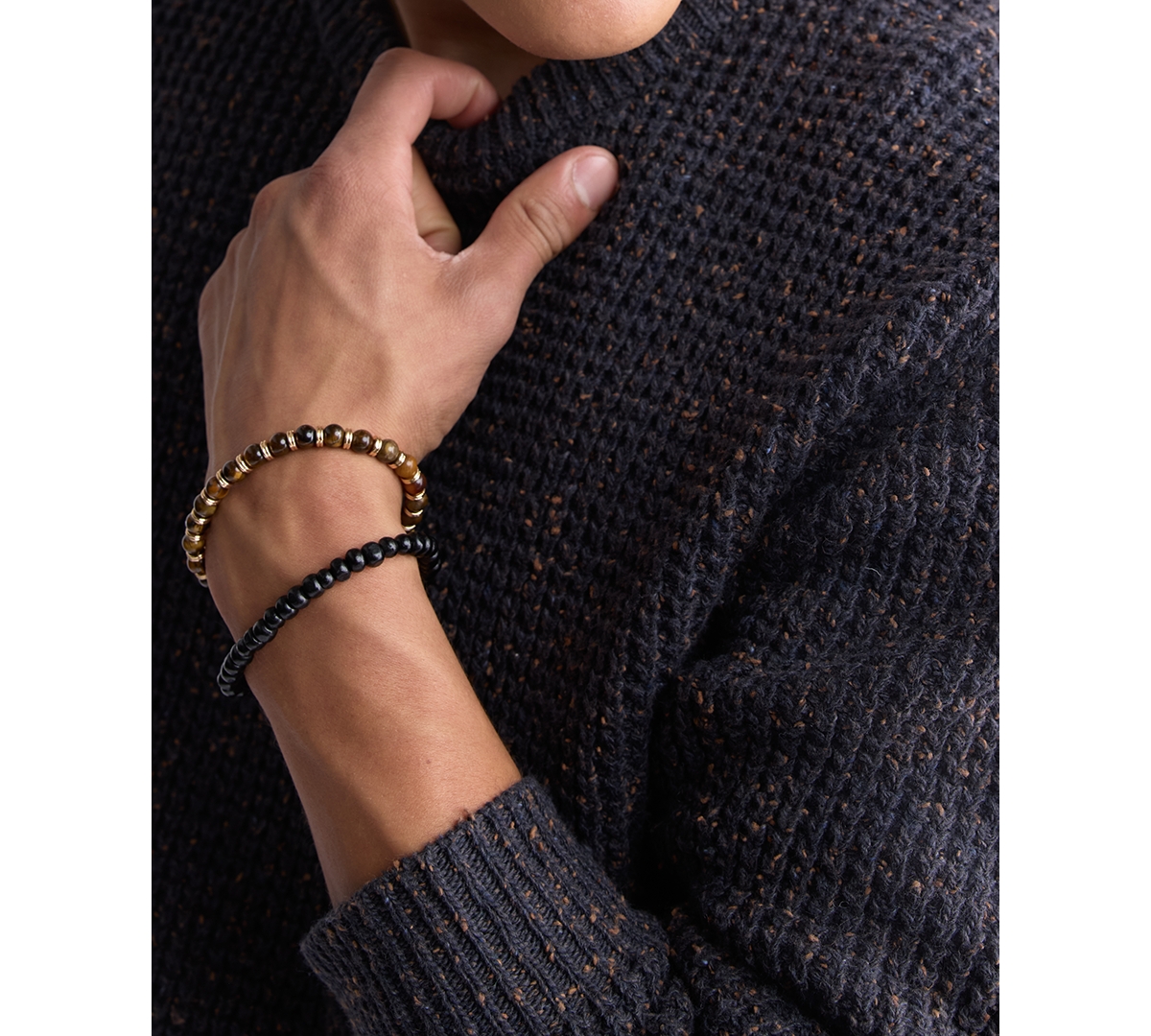 Men's Wonder Long Sleeve Speckled Knit Sweater