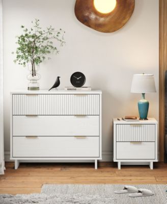 Granville 2-Piece 3-Drawer Standard Dresser and 2-Drawer Nightstand Set