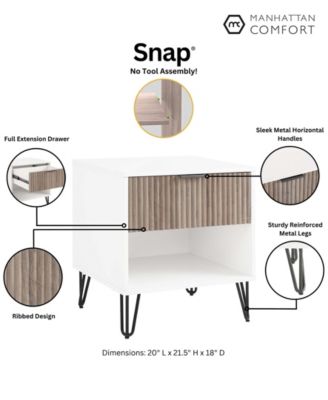 DUMBO 1-Drawer Modern Nightstand