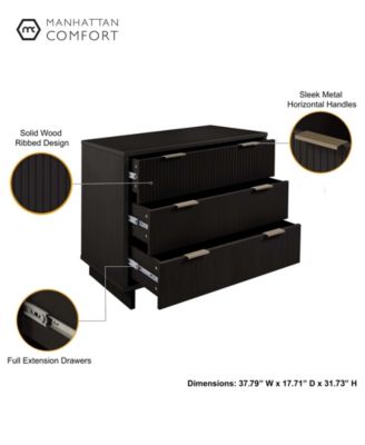 Granville 2-Piece 3-Drawer Standard Dresser and 2-Drawer Nightstand Set