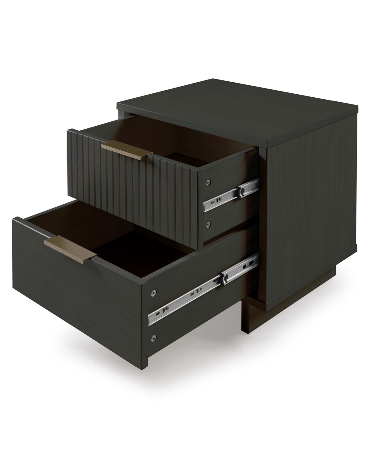 MANHATTAN COMFORT 2-PIECE GRANVILLE SOLID PINE WOOD 3-DRAWER STANDARD DRESSER AND 2-DRAWER NIGHTSTAND SET 