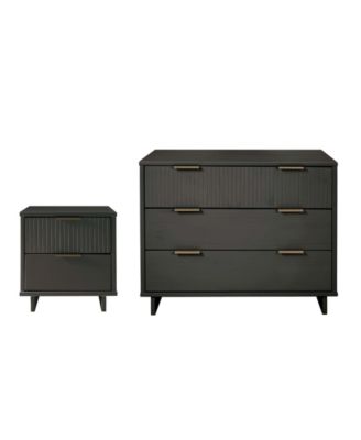 Granville 2-Piece 3-Drawer Standard Dresser and 2-Drawer Nightstand Set