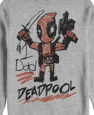 Men's Deadpool Dad Crew Fleece Pullover