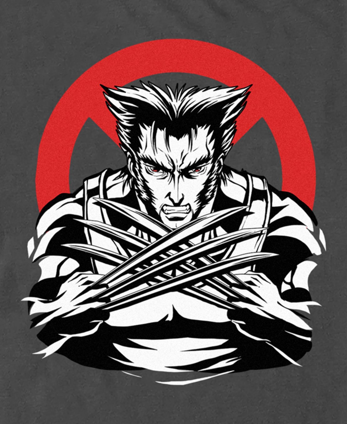 Мужская футболка Fifth Sun Marvel X-Men Wolverine Anime Short Sleeve, цвет: Угольный — фото 3