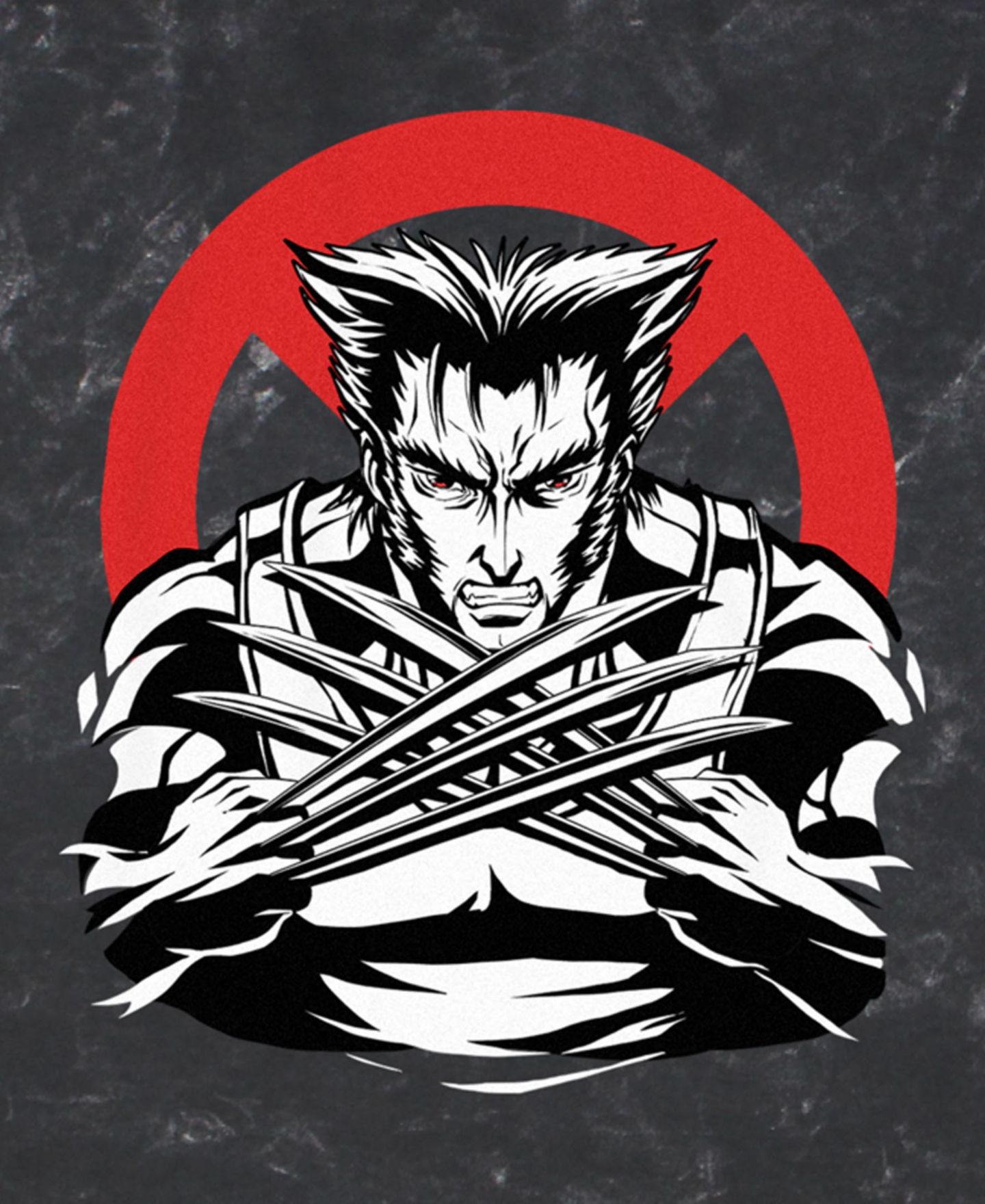 Мужская футболка Fifth Sun Marvel X-Men Wolverine Anime Short Sleeve Mineral Wash, цвет: Чёрный — фото 3